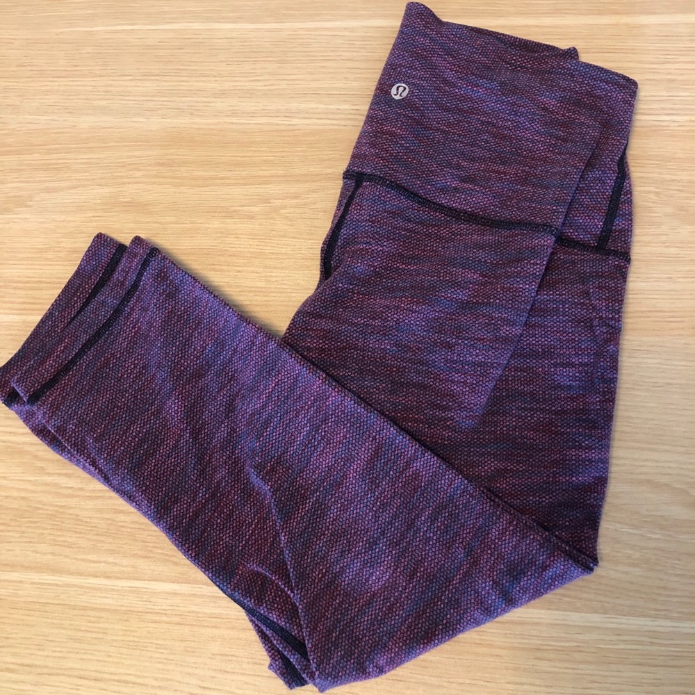 Lululemon Purple Patterned Capri